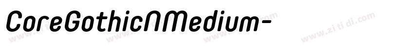 CoreGothicNMedium字体转换