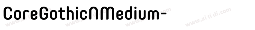 CoreGothicNMedium字体转换
