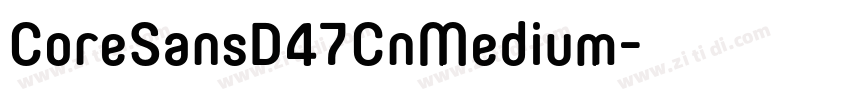 CoreSansD47CnMedium字体转换