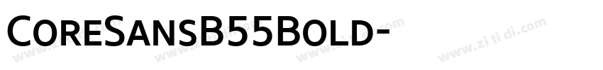 CoreSansB55Bold字体转换