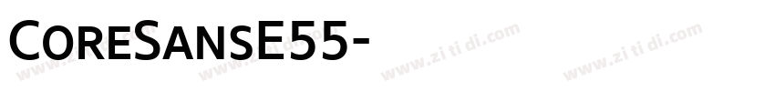 CoreSansE55字体转换