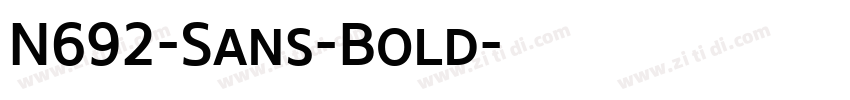 N692-Sans-Bold字体转换 N692-Sans-Bold字体转换
