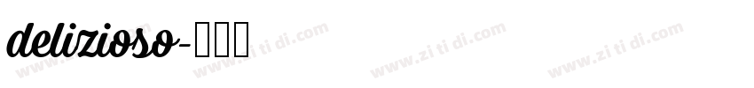 delizioso字体转换