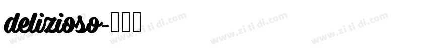 delizioso字体转换