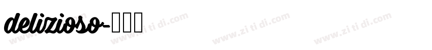 delizioso字体转换