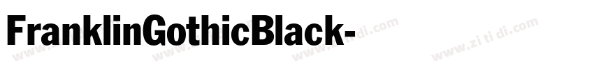 FranklinGothicBlack字体转换