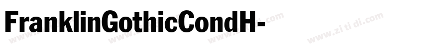 FranklinGothicCondH字体转换