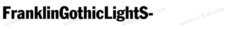 FranklinGothicLightS字体转换