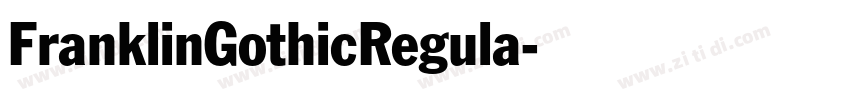 FranklinGothicRegula字体转换