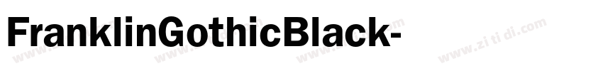 FranklinGothicBlack字体转换