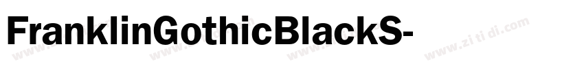 FranklinGothicBlackS字体转换