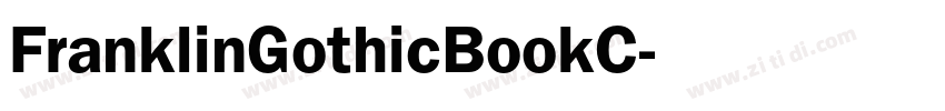 FranklinGothicBookC字体转换