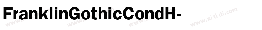 FranklinGothicCondH字体转换