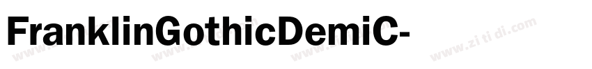 FranklinGothicDemiC字体转换