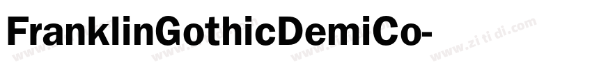 FranklinGothicDemiCo字体转换