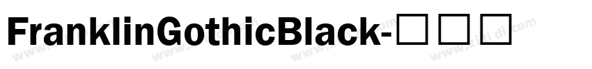 FranklinGothicBlack字体转换