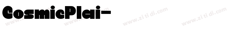 CosmicPlai字体转换