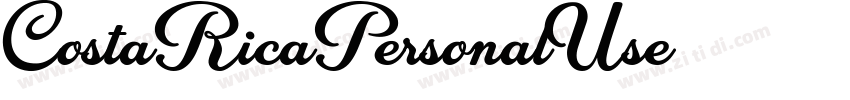 CostaRicaPersonalUse字体转换