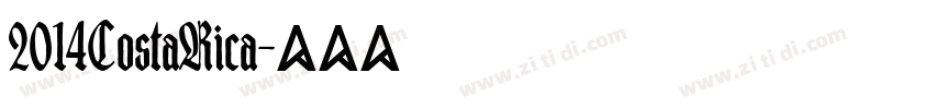 2014CostaRica字体转换