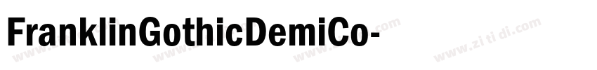 FranklinGothicDemiCo字体转换