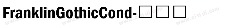 FranklinGothicCond字体转换
