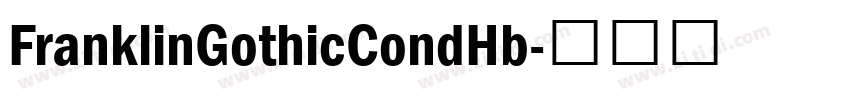 FranklinGothicCondHb字体转换