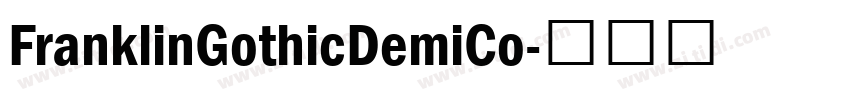 FranklinGothicDemiCo字体转换