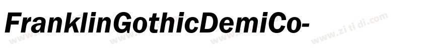 FranklinGothicDemiCo字体转换