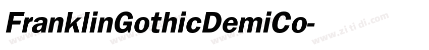 FranklinGothicDemiCo字体转换