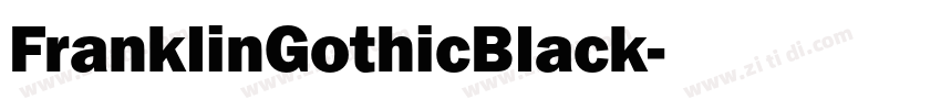 FranklinGothicBlack字体转换