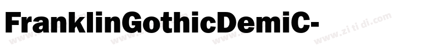 FranklinGothicDemiC字体转换