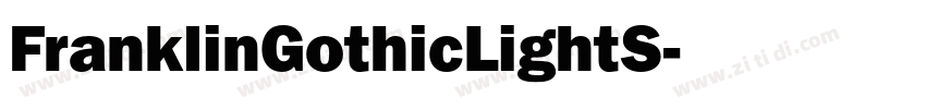 FranklinGothicLightS字体转换