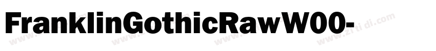 FranklinGothicRawW00字体转换