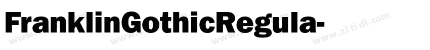 FranklinGothicRegula字体转换