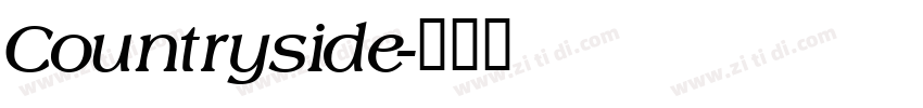 Countryside字体转换