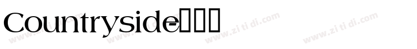 Countryside字体转换