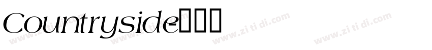 Countryside字体转换