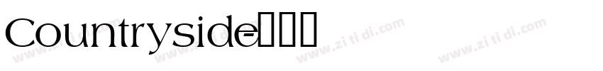 Countryside字体转换