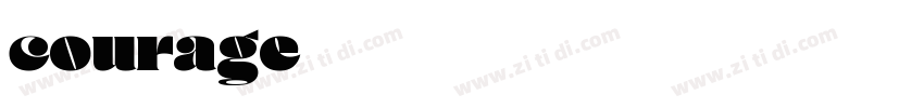 courages字体字体转换