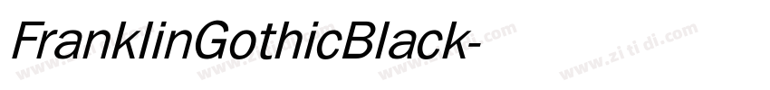 FranklinGothicBlack字体转换