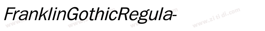 FranklinGothicRegula字体转换