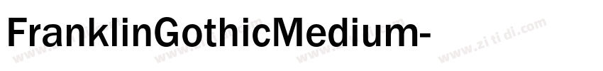 FranklinGothicMedium字体转换