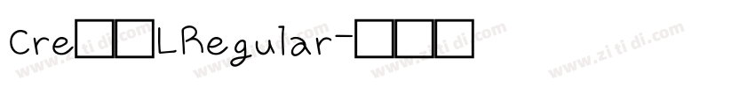 Cre望号LRegular字体转换