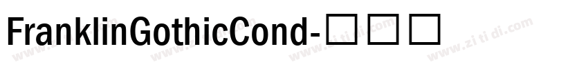 FranklinGothicCond字体转换