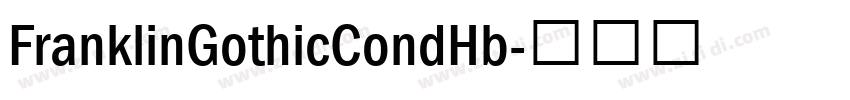 FranklinGothicCondHb字体转换