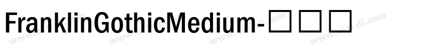 FranklinGothicMedium字体转换