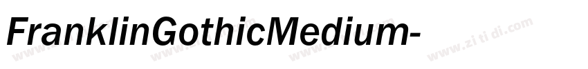 FranklinGothicMedium字体转换