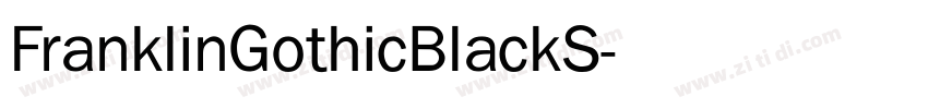 FranklinGothicBlackS字体转换
