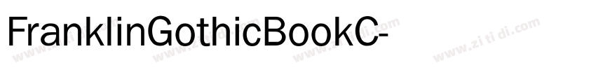 FranklinGothicBookC字体转换