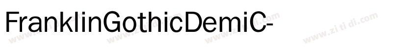 FranklinGothicDemiC字体转换